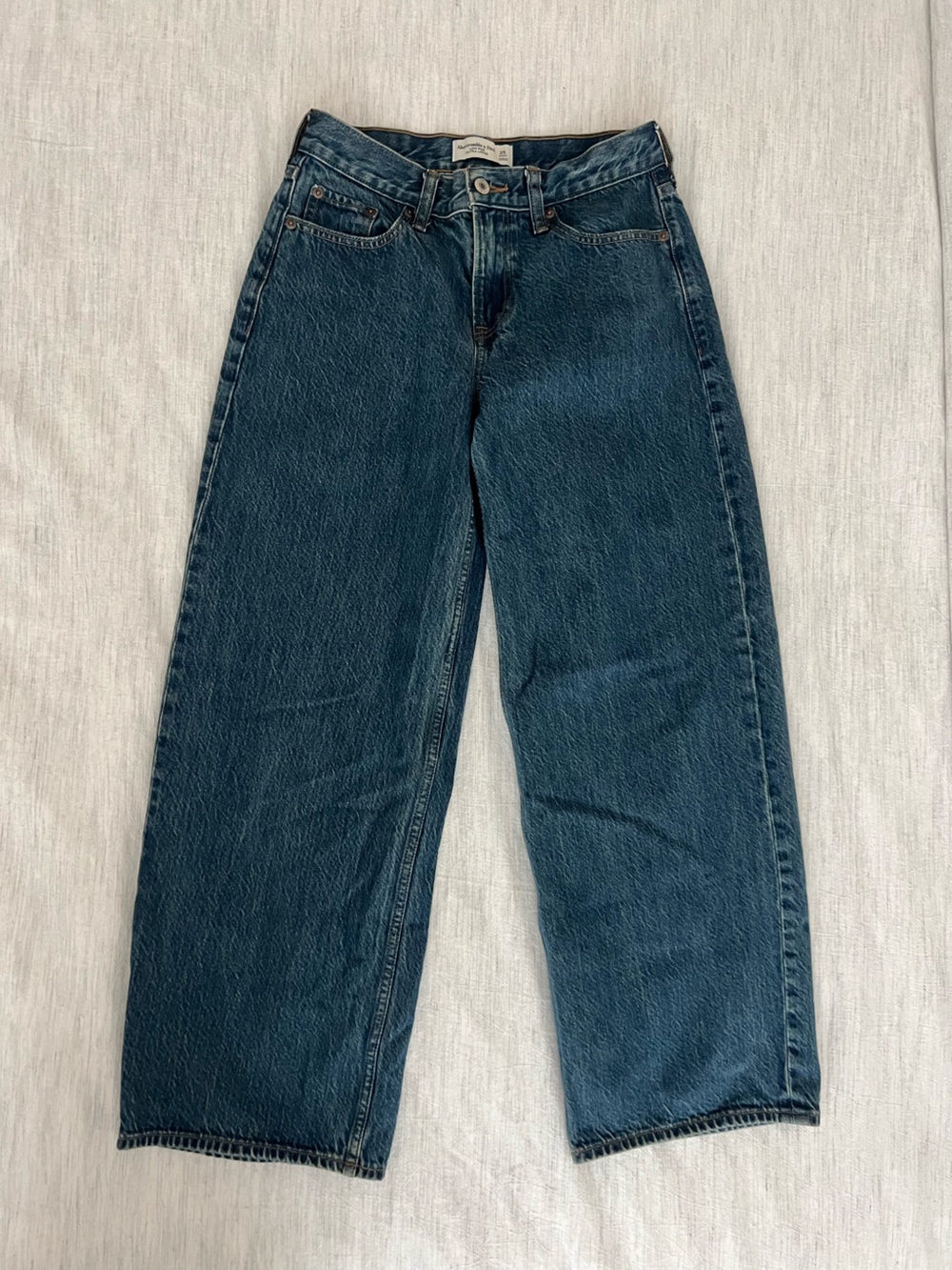 Abercrombie & Fitch Dark Blue Low Rise Loose Jeans